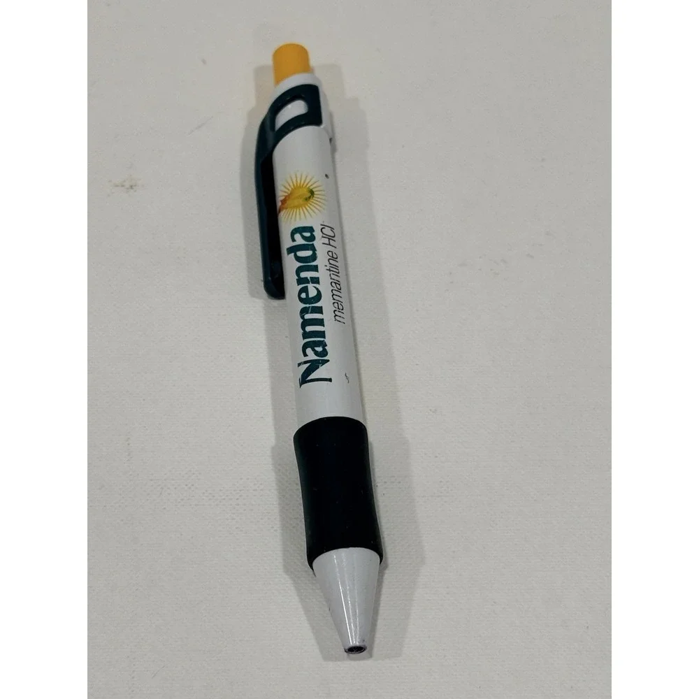 Namenda Memantine HCl Drug Rep Promotional Pen Pharmaceutical Ad Black Ink